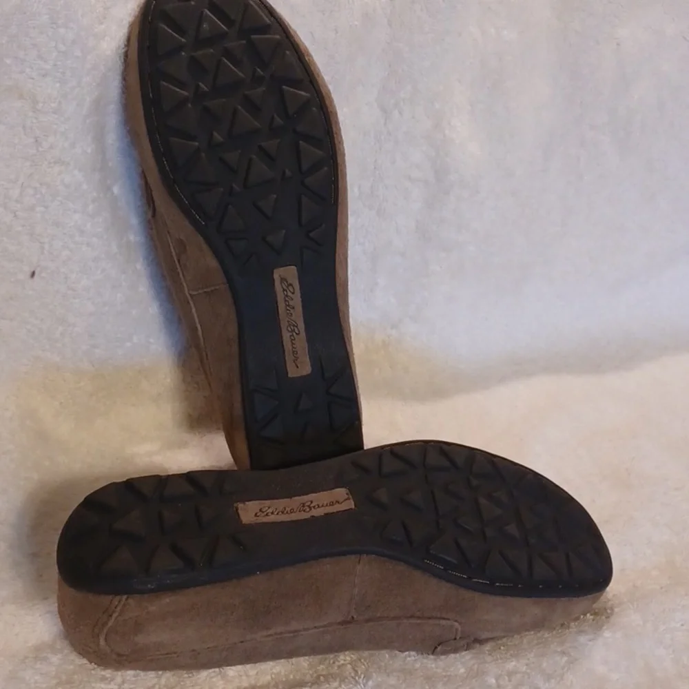 Eddie Bauer suade leather flats women's size 8 gray color - Picture 5 of 5